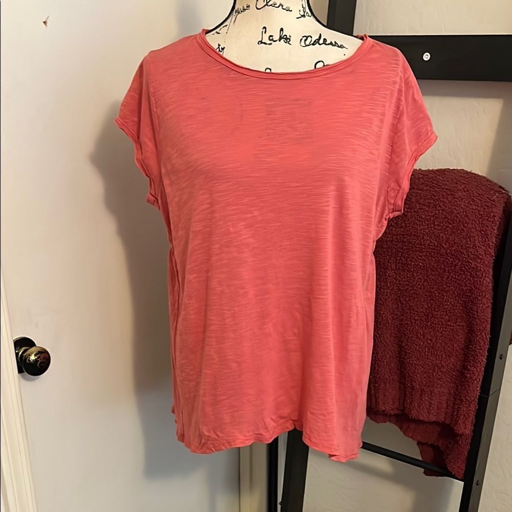 Easel Hi Lo Pink Pullover Casual Top Bohemian Comfy Contemporary Brand New